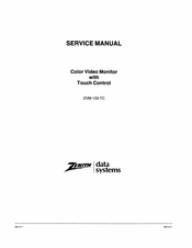 Zenith ZVM-133-TC Service Manual