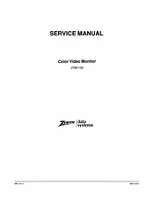Zenith ZVM-130 Service Manual