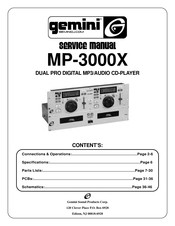 Gemini MP-3000X Service Manual