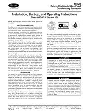 Carrier 58EJB Series Installation, Start-Up, And Operating Instructions Manual