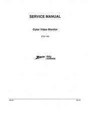 Zenith ZCM-1490 Service Manual