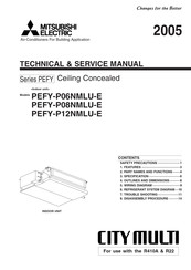 Mitsubishi CITY MULTI PEFY-P06NMLU-E Technical & Service Manual