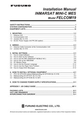 Furuno FELCOM19 Inmarsat Mini-C MES Installation Manual