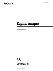 Sony UP-D72XRS Instructions For Use Manual