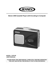 Jensen SCR-90 User Manual