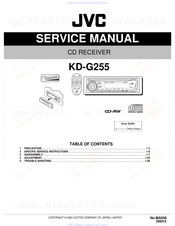 JVC KD-G255 Service Manual