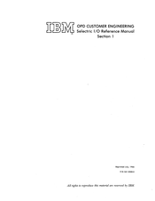 IBM Selectric Reference Manual