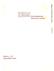 IBM Selectric Maintenance Manual