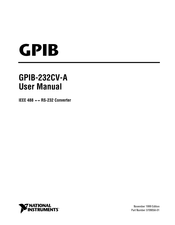 National Instruments GPIB-232CV-A User Manual