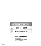 White-Rodgers BP125C Installation Instructions & User Manual
