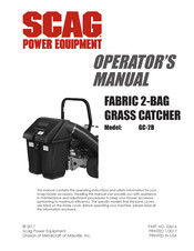 Scag Power Equipment GC-2B Operator's Manual