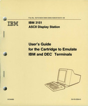 IBM 3151 User Manual