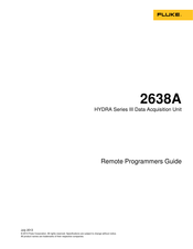 Fluke HYDRA III Series Remote Programmers Manual