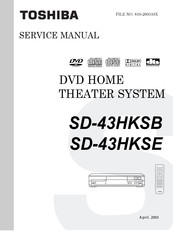 Toshiba SD-43HKSB Service Manual