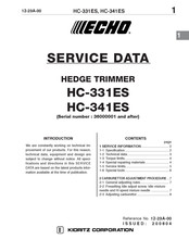 Echo HC-341ES Service Data