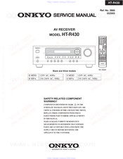 Onkyo HT-R430 Service Manual