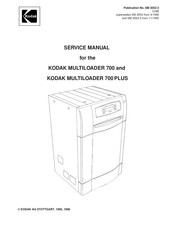 Kodak MULTILOADER 700 Service Manual