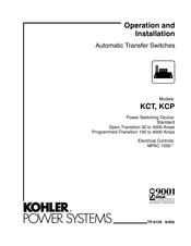 Kohler KCT MPAC 1000 Operation And Installation