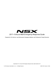Honda Acura NSX 2019 Emergency Response Manual