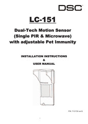 DSC LC-151 Installation Instructions & User Manual