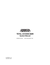 Adtran Total Access 600R System Manual