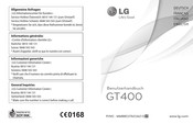 LG GT400 User Manual