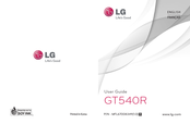 LG GT540R User Manual