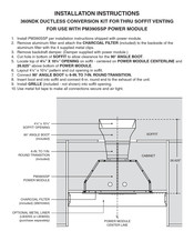 Broan PM390SSP Installation Instructions