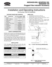 Carrier 48P100 Installation And Operating Instructions