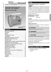 Honeywell themis plus EI3 Operating Instructions Manual