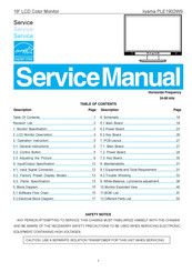 Iiyama PLE1902WS Service Manual