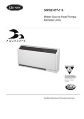 Carrier AQUAZONE 50KQE Series Installation, Operation And Maintenance Instructions