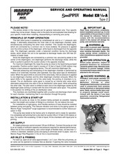 Idex WARREN RUPP SandPIPER EB1/2-A Service And Operating Manual