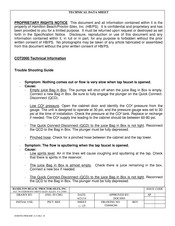 Hamilton Beach COT2000 Series Technical Data Sheet