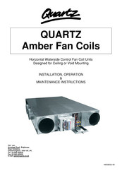 Quartz AMB 7 Installation, Operation & Maintenance Instructions Manual