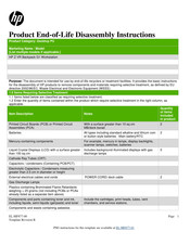 HP Z VR Backpack G1 Disassembly Instructions Manual