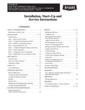 Bryant 575Jx08G/H Series Installation, Start-Up And Service Instructions Manual