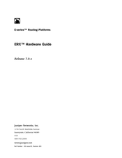 Juniper ERX7 Series Hardware Manual
