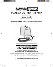 Chicago Electric 90648 Assembly And Operating Instructions Manual