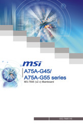 MSI A75A-G45 series Manual
