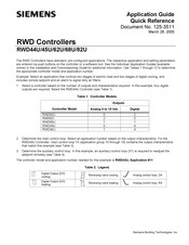 Siemens RWD45U Application Manual
