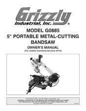 Grizzly G0885 Owner's Manual