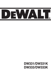 DeWalt DW331K Manual