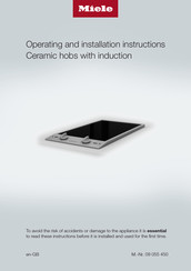 Miele CS 1212-1 Operating And Installation Instructions