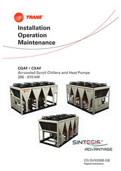 Trane Sintesis Advantage CGAF 165 SE Installation Operation & Maintenance