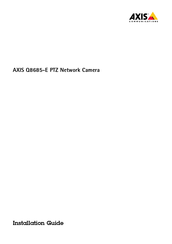 Axis Q8685-E Installation Manual