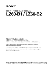 Sony LZ60-B1 Instruction Manual