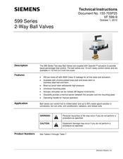 Siemens 599-10305 Technical Instructions