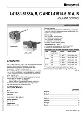 Honeywell L6191A Instruction Sheet