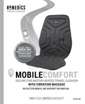 HoMedics MOBILE COMFORT TA-VC250H Instruction Manual And  Warranty Information